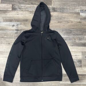 Under Armour Kids Black Full-Zip Hoodie